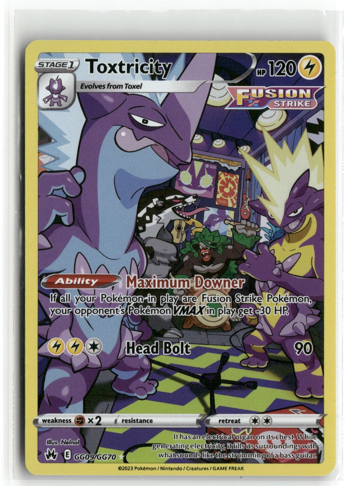 Pokemon Toxtricity GG09/GG70 Ultra Rare 2023 Crown Zenith: Galarian Gallery