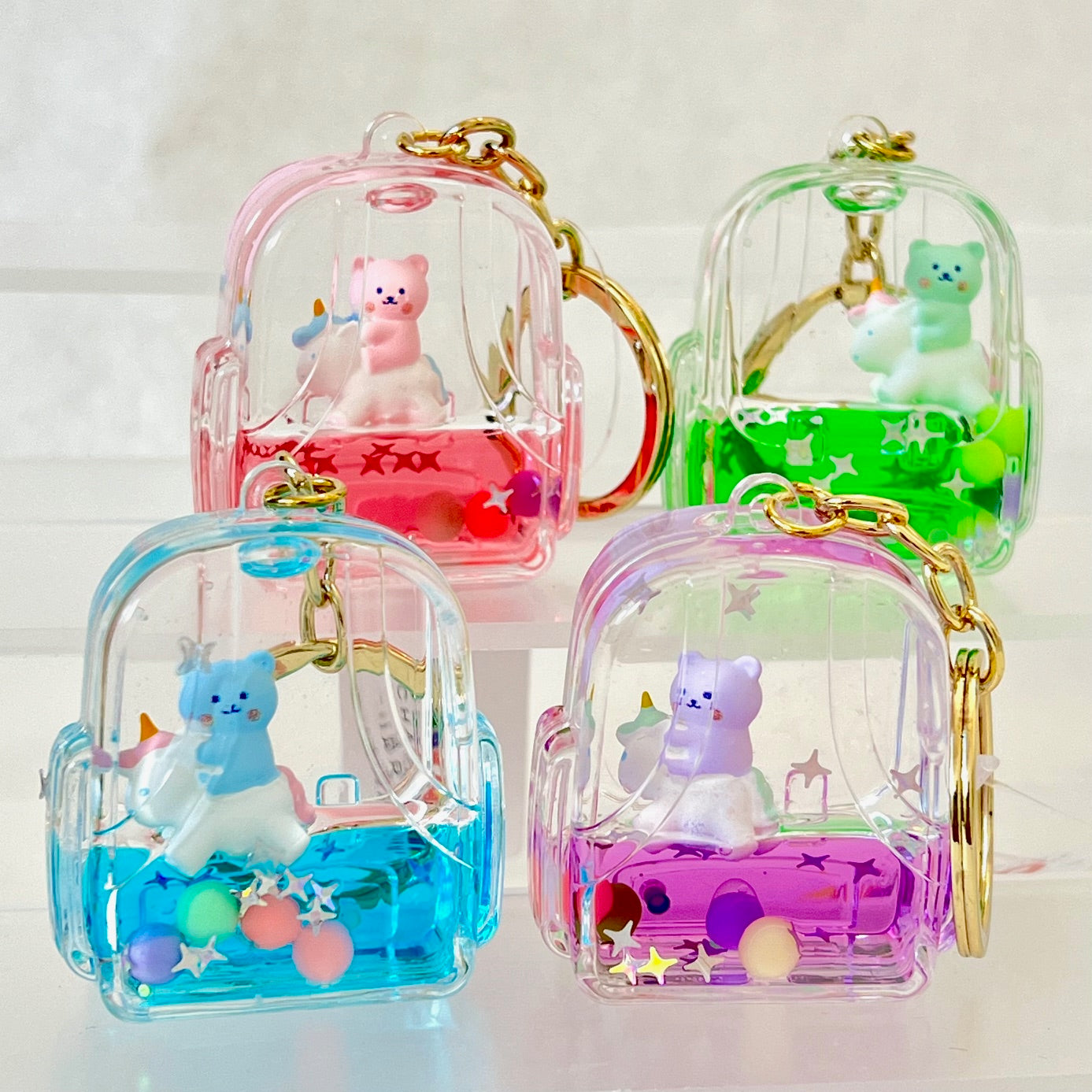 Bear Backpack Floaty Key Charm
