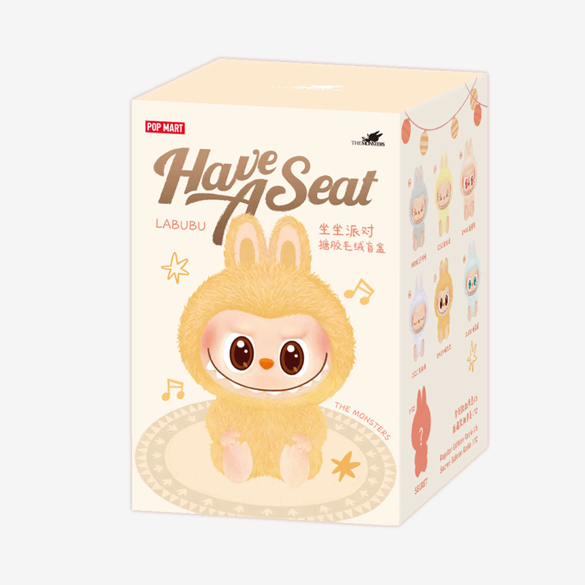 THE MONSTERS Labubu Have a Seat Series-Vinyl Plush Pendant Blind