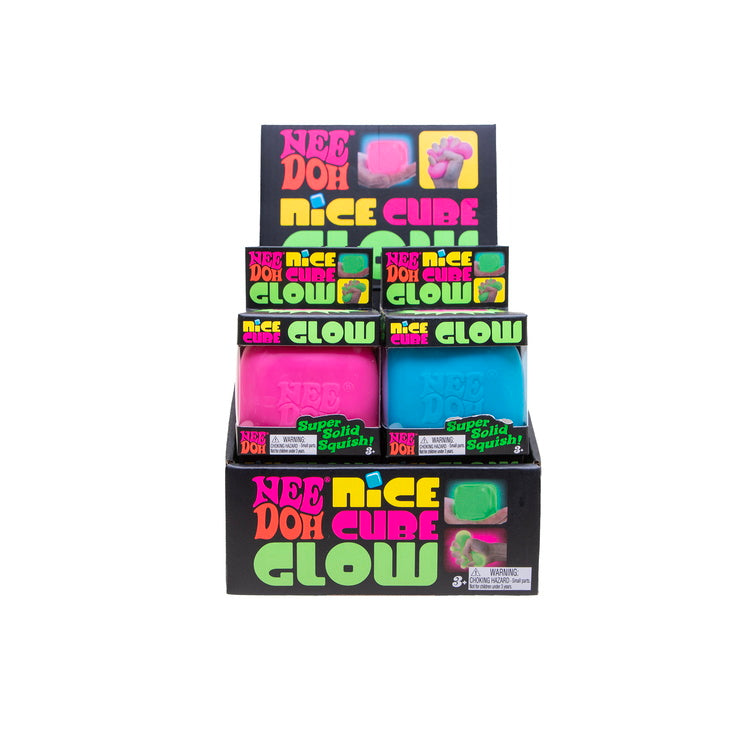 Schylling Glow Nice Cube NeeDoh Squishy Fidget Toy Multicolor 1ct