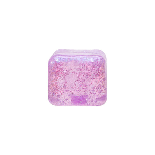 Schylling NeeDoh Glitter Glow Nice Cube Purple