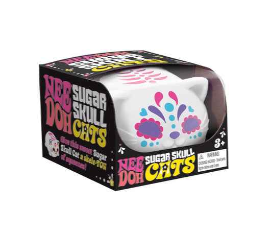 Schylling NeeDoh Sugar Skull Cool Cats Squishy Fidget Toy - Assorted Colors