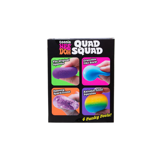 Schylling Teenie NeeDoh Quad Squad 4-Pack - Assorted Colors
