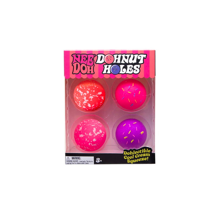 Schylling Dohnut Hole NeeDoh Squishy Fidget Toy Multicolor 4ct