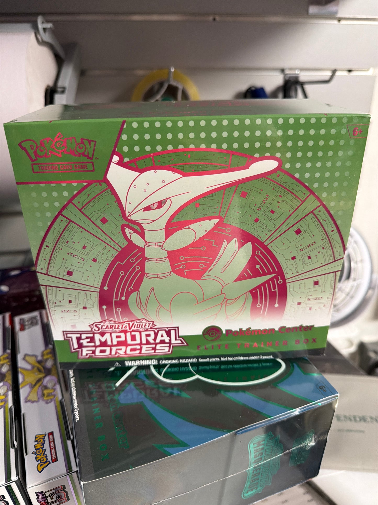 Pokemon TCG: Temporal Forces Pokemon Center Elite Trainer Box Iron Leaves