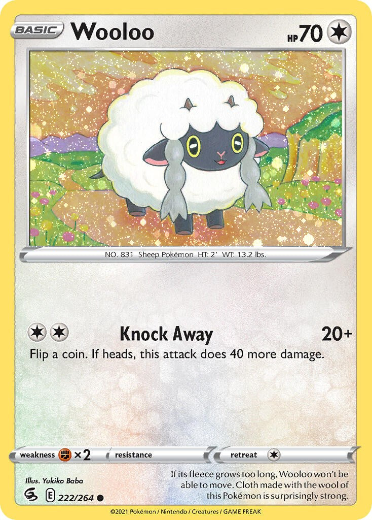 Wooloo - 222/264 (Cosmos Holo)