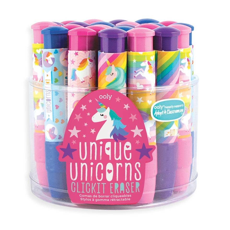 Unique Unicorns: ClickIt Erasers