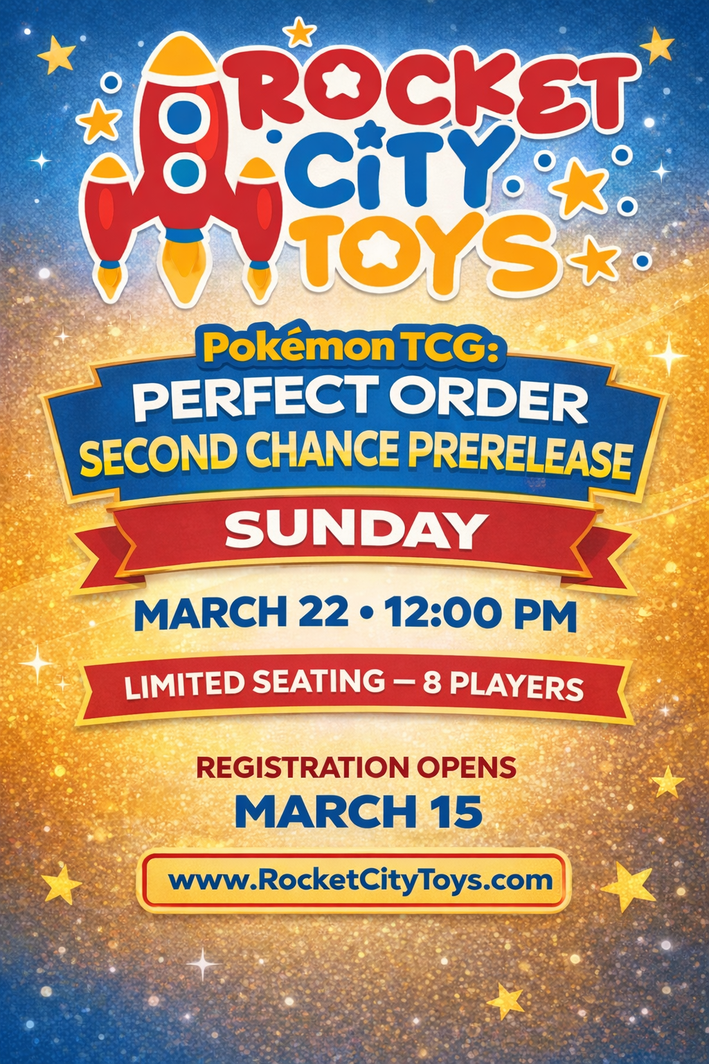 Pokémon TCG: Perfect Order Prerelease Second Chance Entry