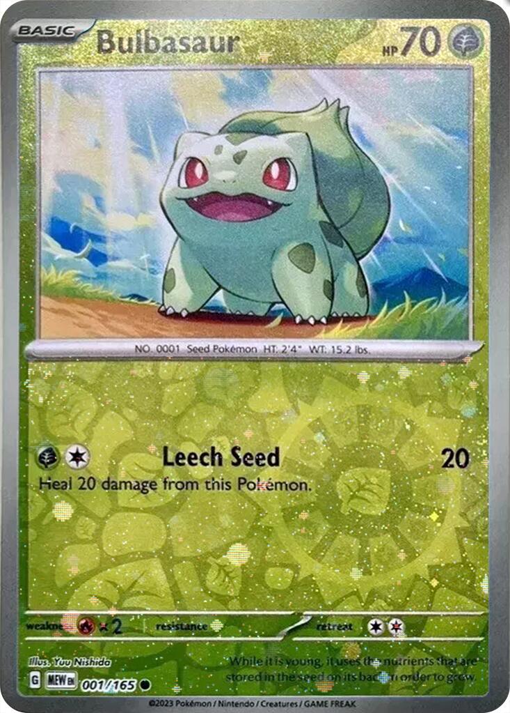 Bulbasaur - 001/165 (Reverse Cosmos Holo) (Costco Exclusive)