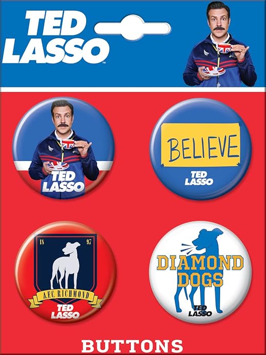 Ted Lasso 4 Button Set
