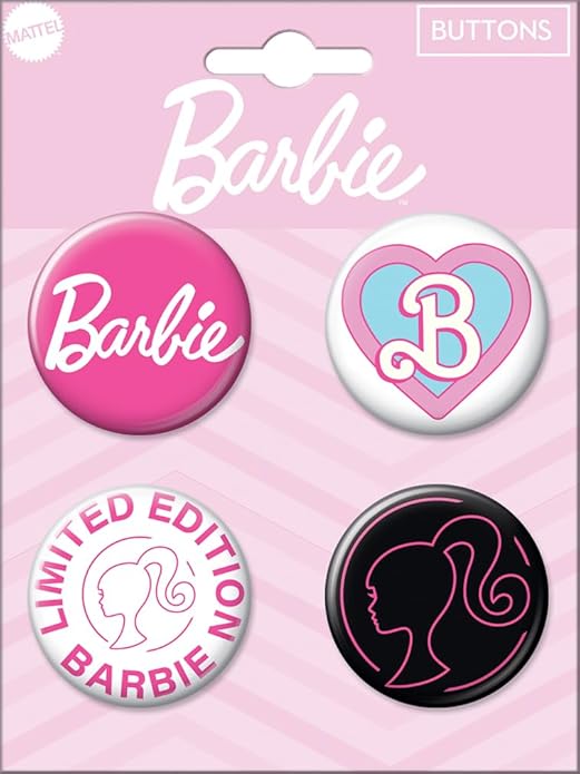 Barbie 4 Button Set #1 Logos LTD
