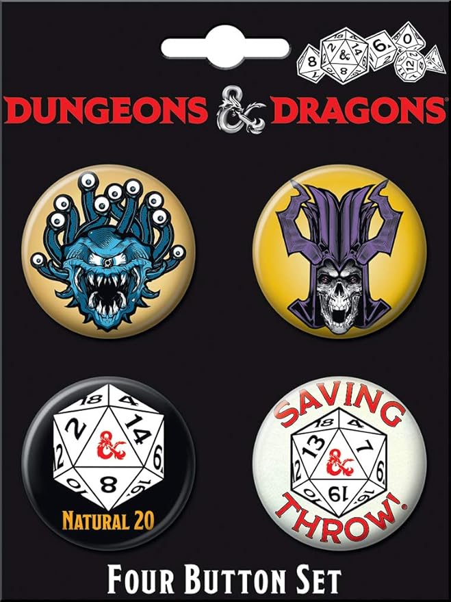 Dungeons & Dragons 4 Button Set 2