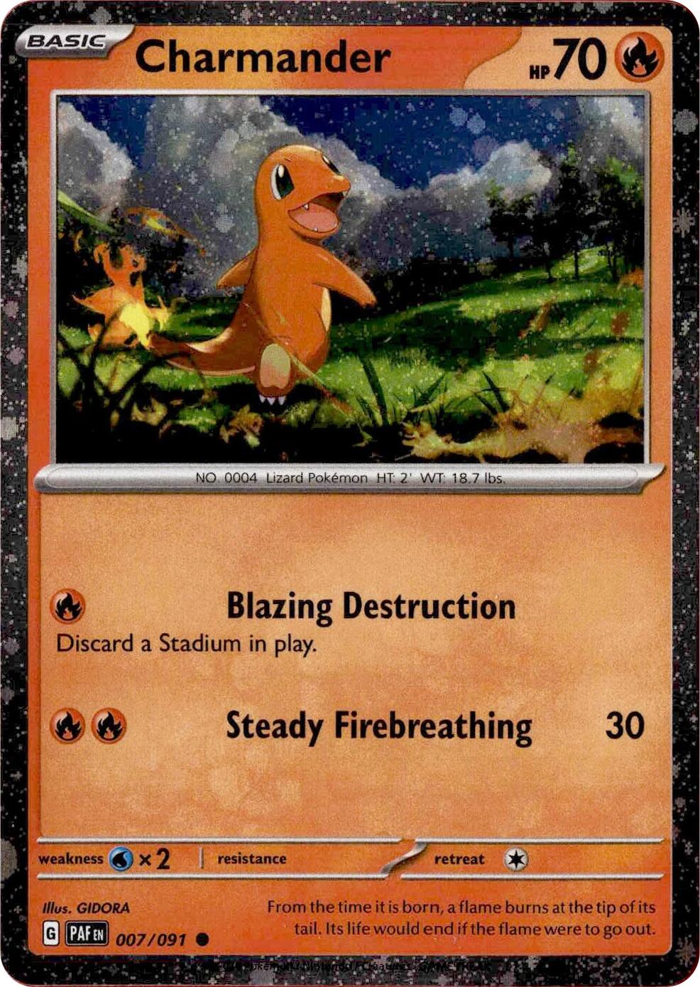 Charmander - 007/091 (Cosmos Holo)