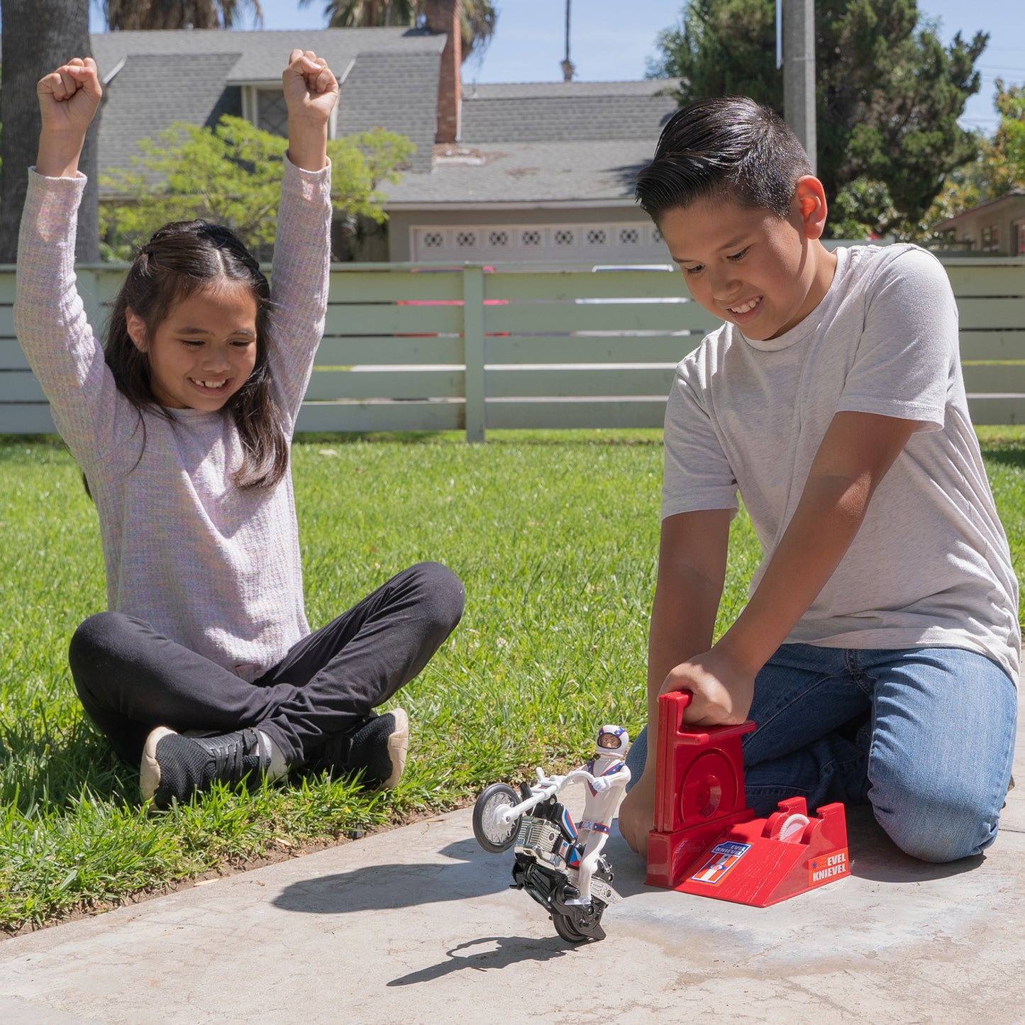 EVEL KNIEVEL STUNT CYCLE - TRAIL BIKE / BLK