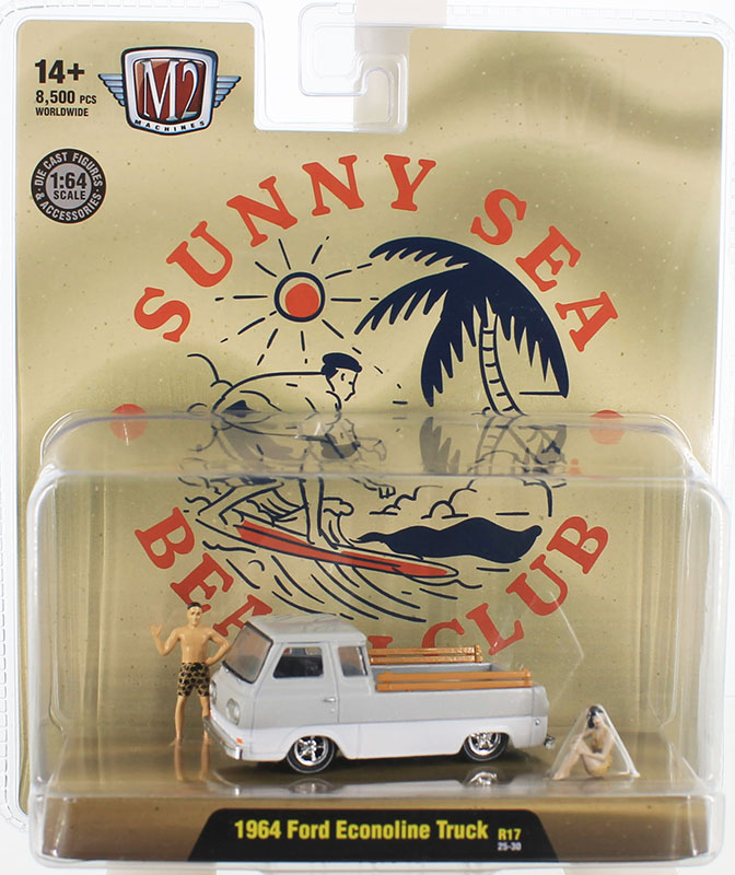 M2 Machines 1964 Ford Econoline Truck Sunny Sea Beach Club