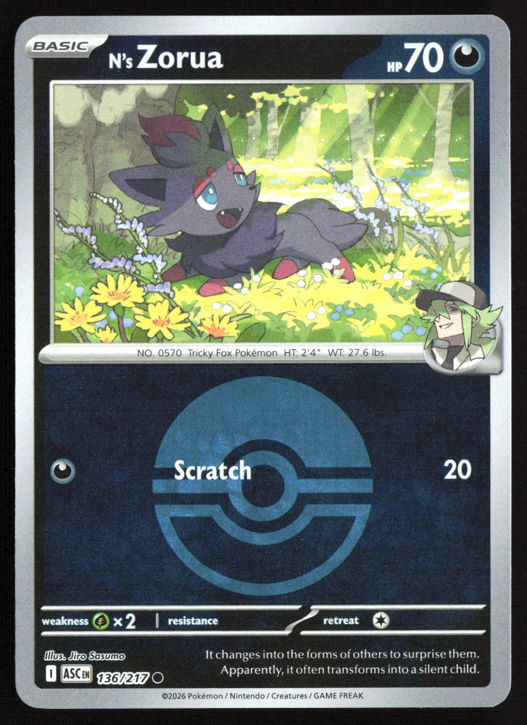 N's Zorua (Poke Ball)