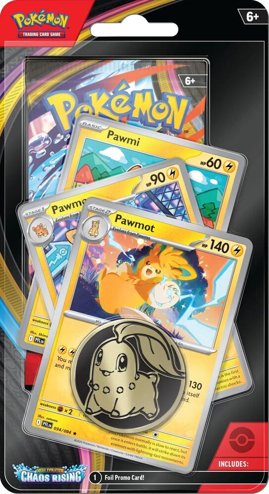 Pokemon TCG: Mega Evolution-Chaos Rising Checklane Blister Pack