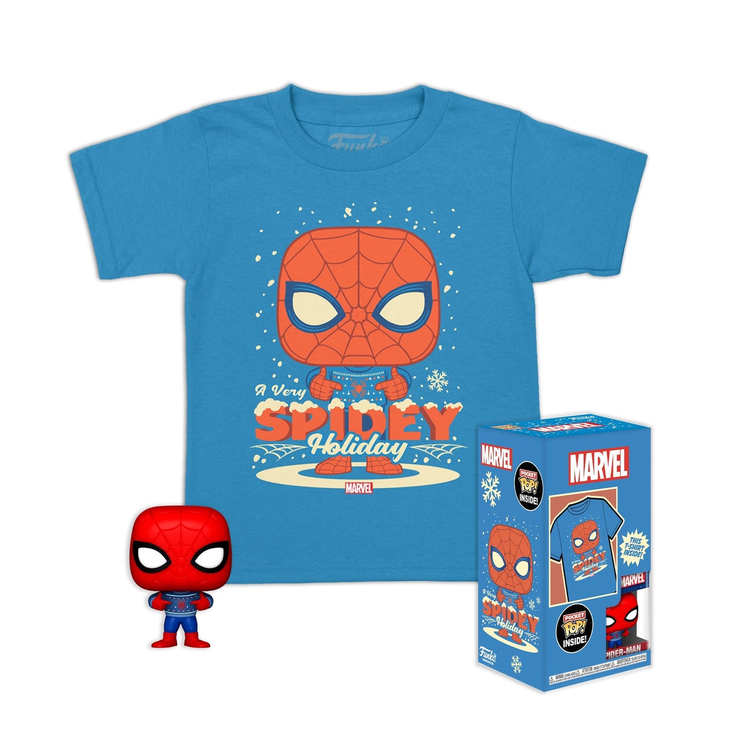Funko Pocket POP! Tee: Marvel - Holiday Spiderman XL