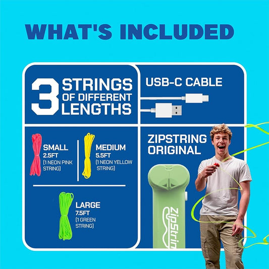 ORIGINAL ZIPSTRING TOY Blue Try Me Packaging