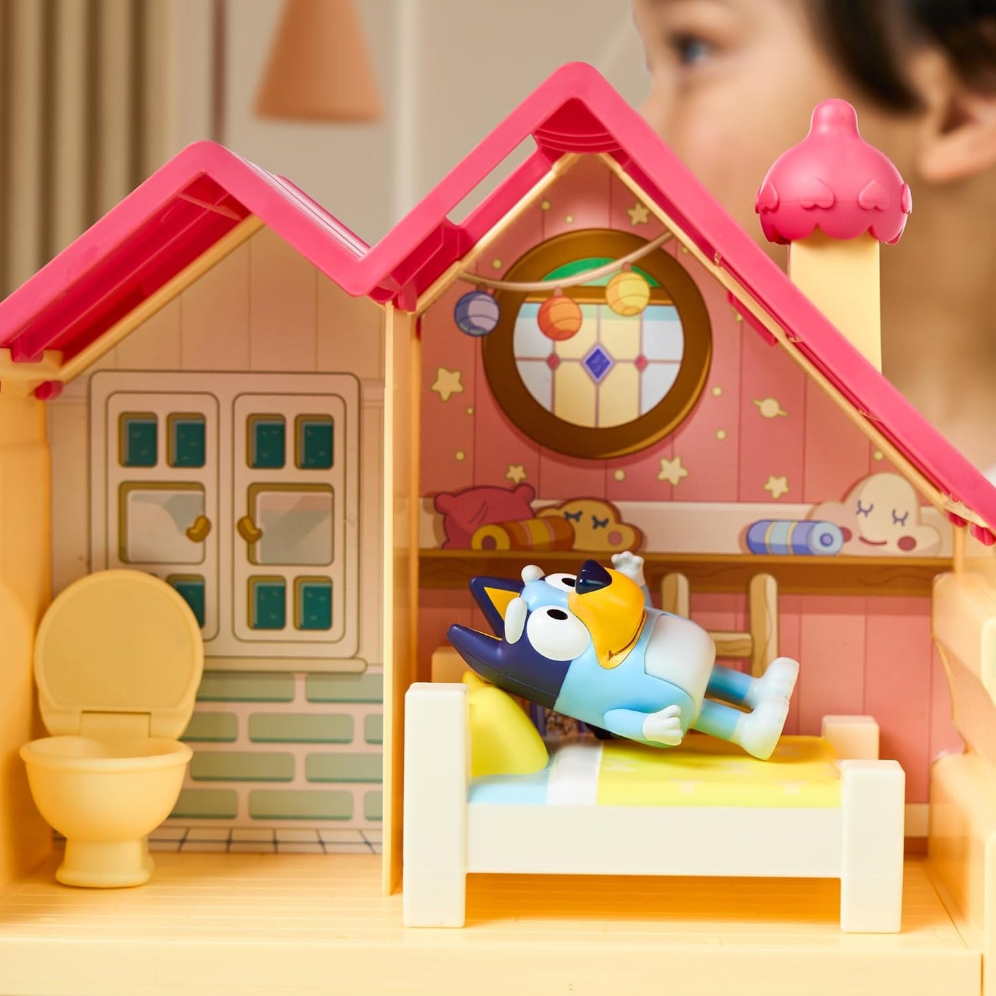 Bluey Mini Home Playset Compact House Playset with Carry Handle