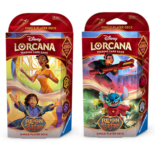 Disney Lorcana TCG: Reign of Jafar Starter Deck - Ruby & Steel