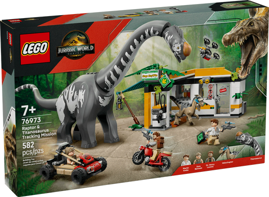 LEGO Jurassic Park Raptor & Titanosaurus Tracking Mission 76973