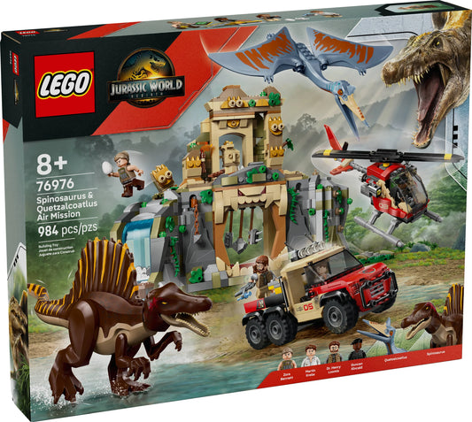 LEGO Jurassic World Spinosaurus & Quetzalcoatlus Air Mission 76976