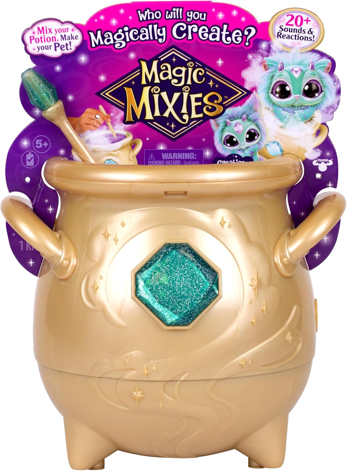 Magic Mixies Magical Gem Surprise Cauldron (Mystery Plush) - Blue