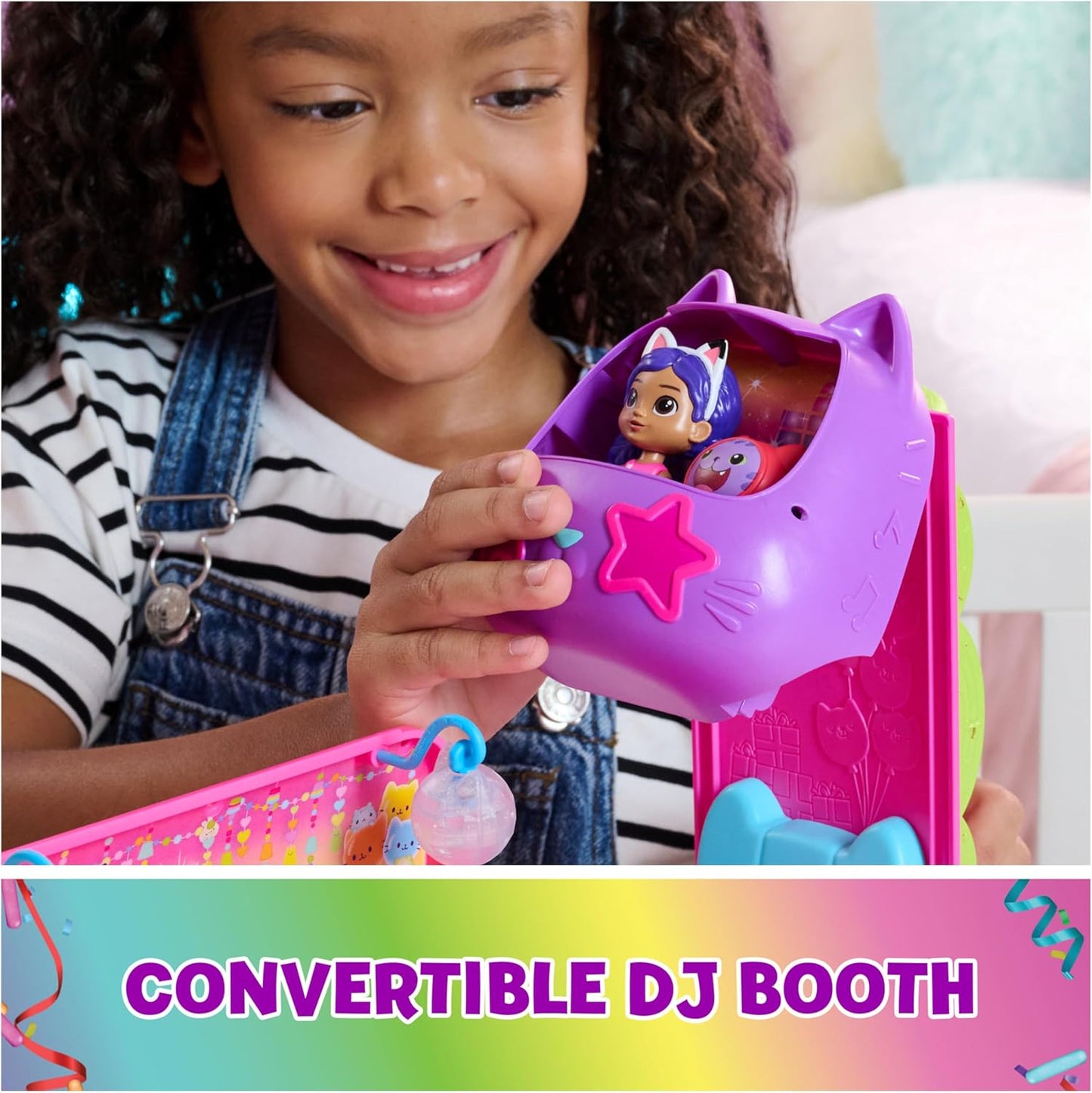 Gabby's Dollhouse Celebration Party Bus, Transforming Playset