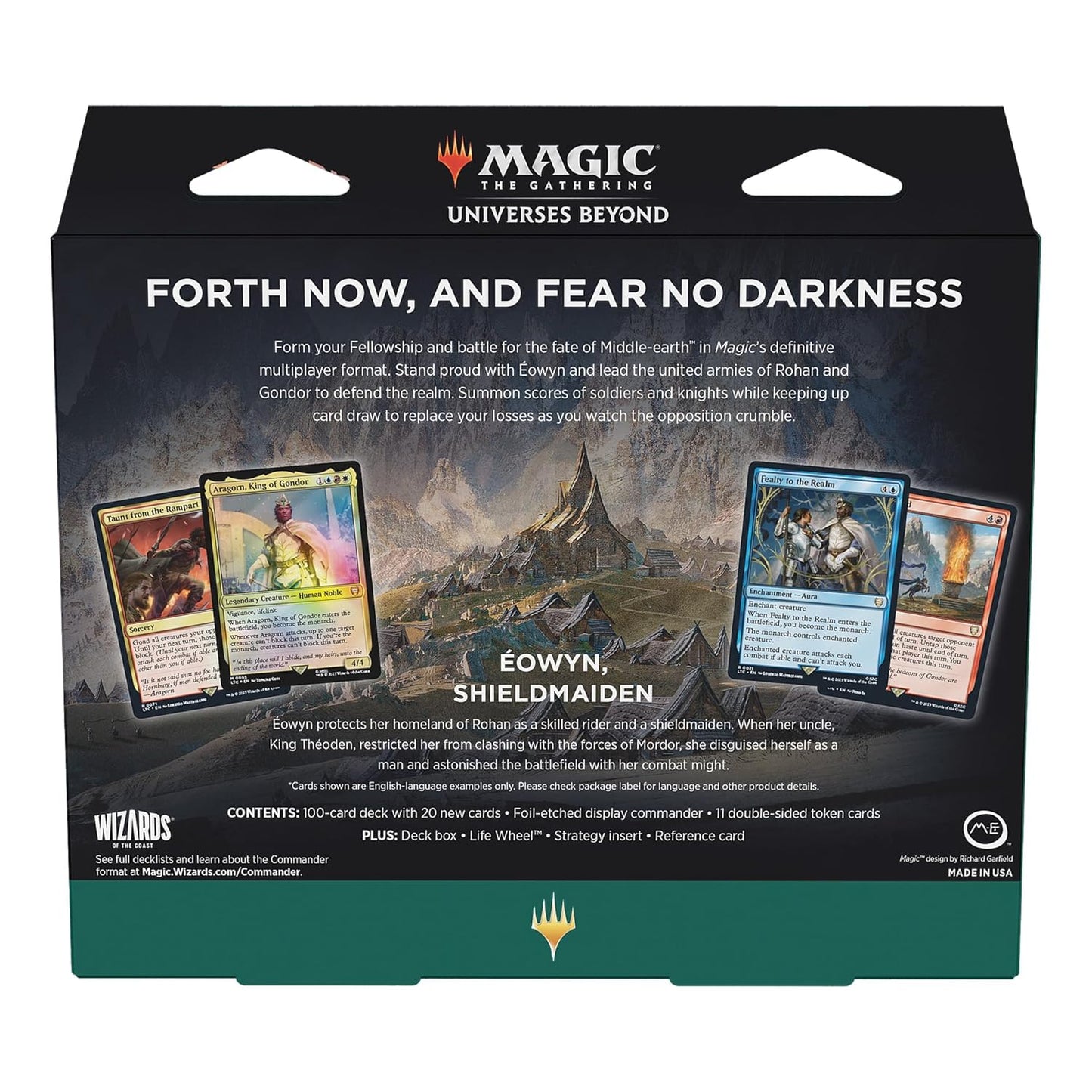 Magic: The Gathering - Lord of the Rings Tales of Middle-Earth Commander Deck - Riders of Rohan (Blue-Red-White)