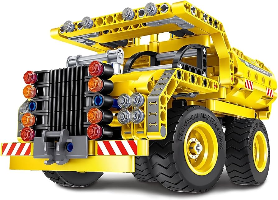 iM.Master Dump Truck 2 in 1 (Dump truck 2 in 1 361 pieces Knob allows for action)
