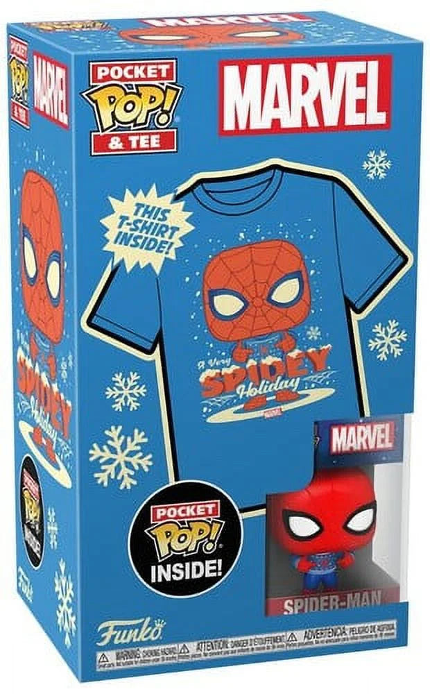 Funko Pocket POP! Tee: Marvel - Holiday Spiderman XL