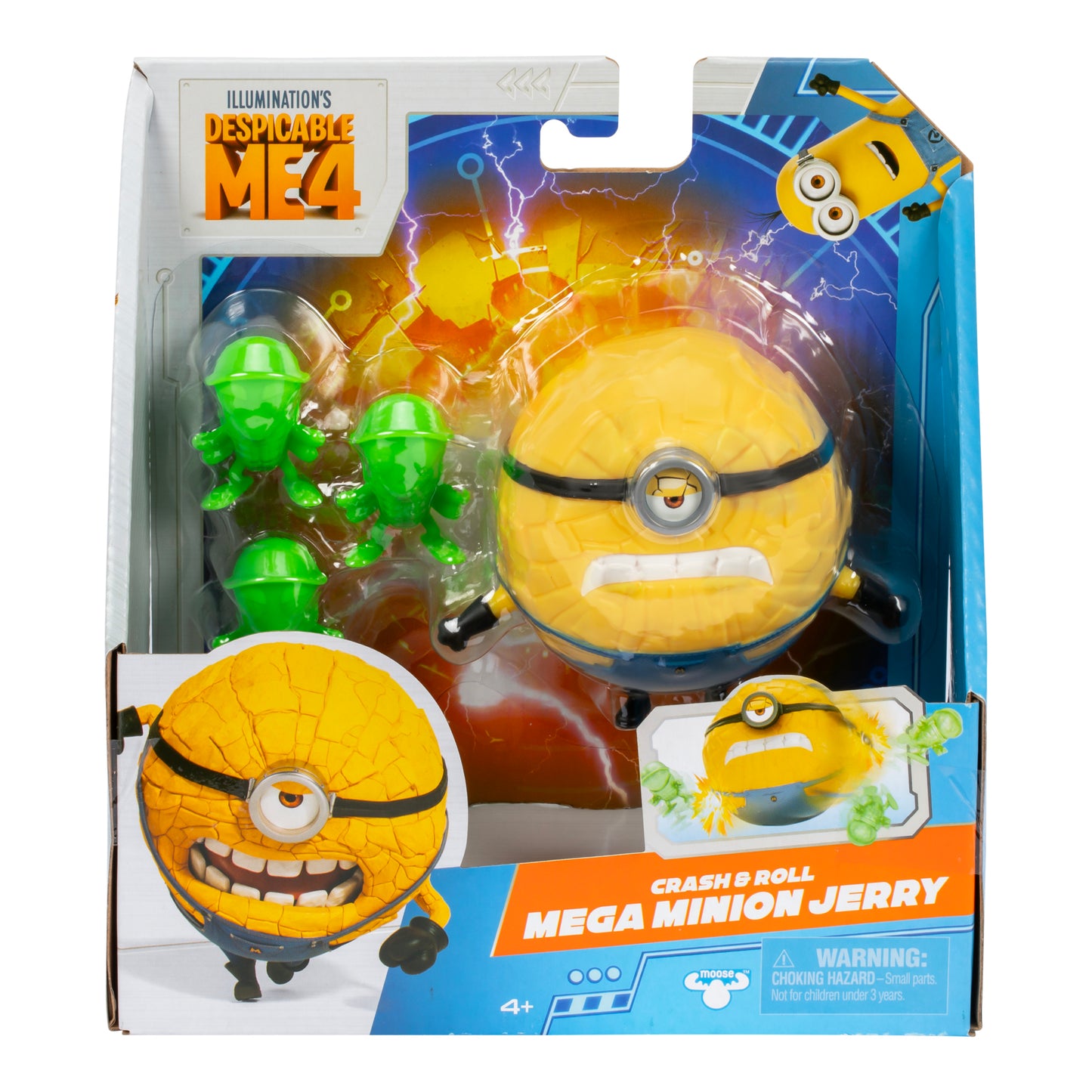 Despicable Me Crash & Roll Mega Minion Jerry Action Figure, 2.8" x 4.5"