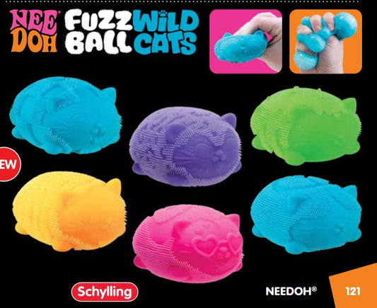 Schylling Wild Cats Fuzz Ball Needoh