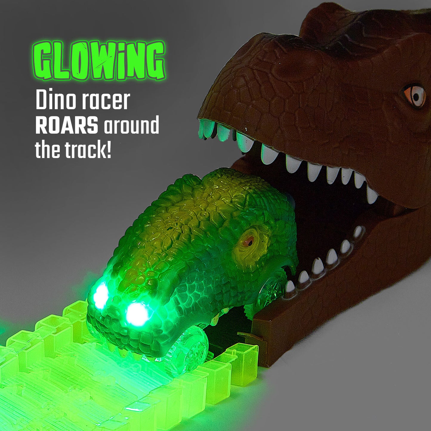 Dino's Escape Glow in the Dark Race Set