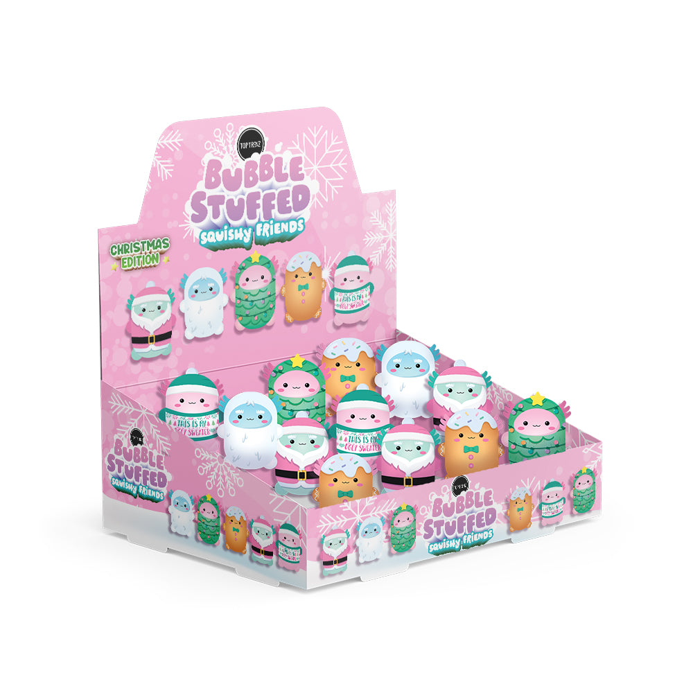 Bubble Stuffed Squishy Friends A Very Axolotl Xmas