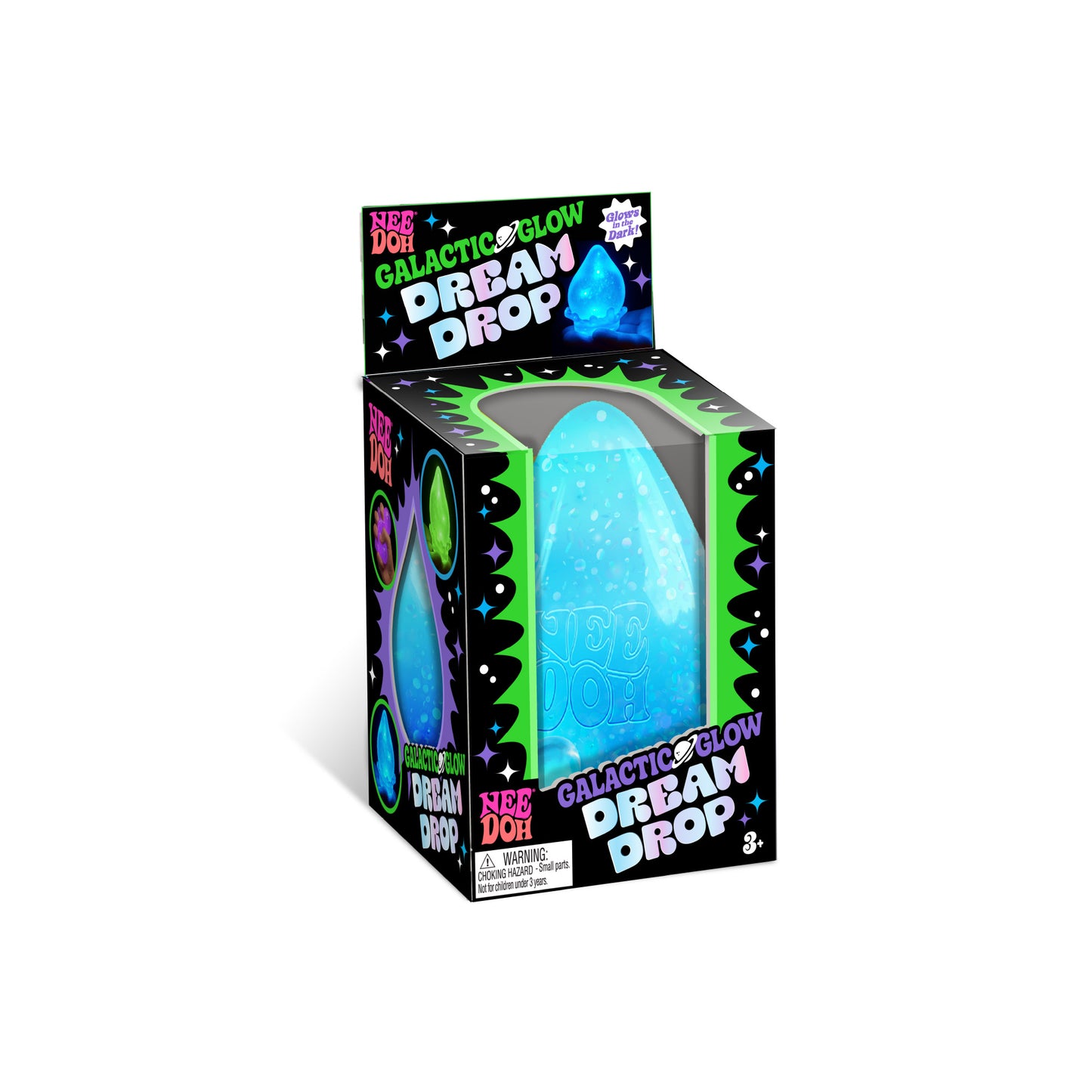 Schylling NeeDoh Galactic Glow Dream Drop Squishy Fidget Toy Multicolor 1ct