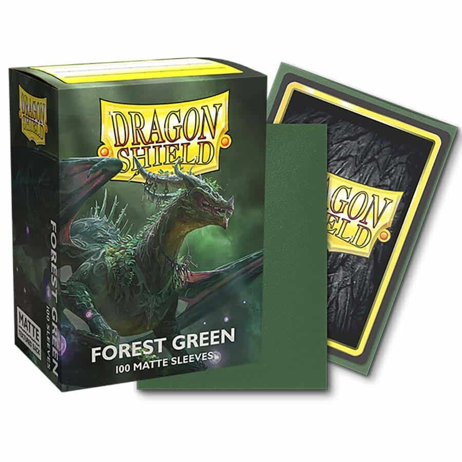 Dragon Shield Sleeves: Standard Matte - Forest Green 100CT