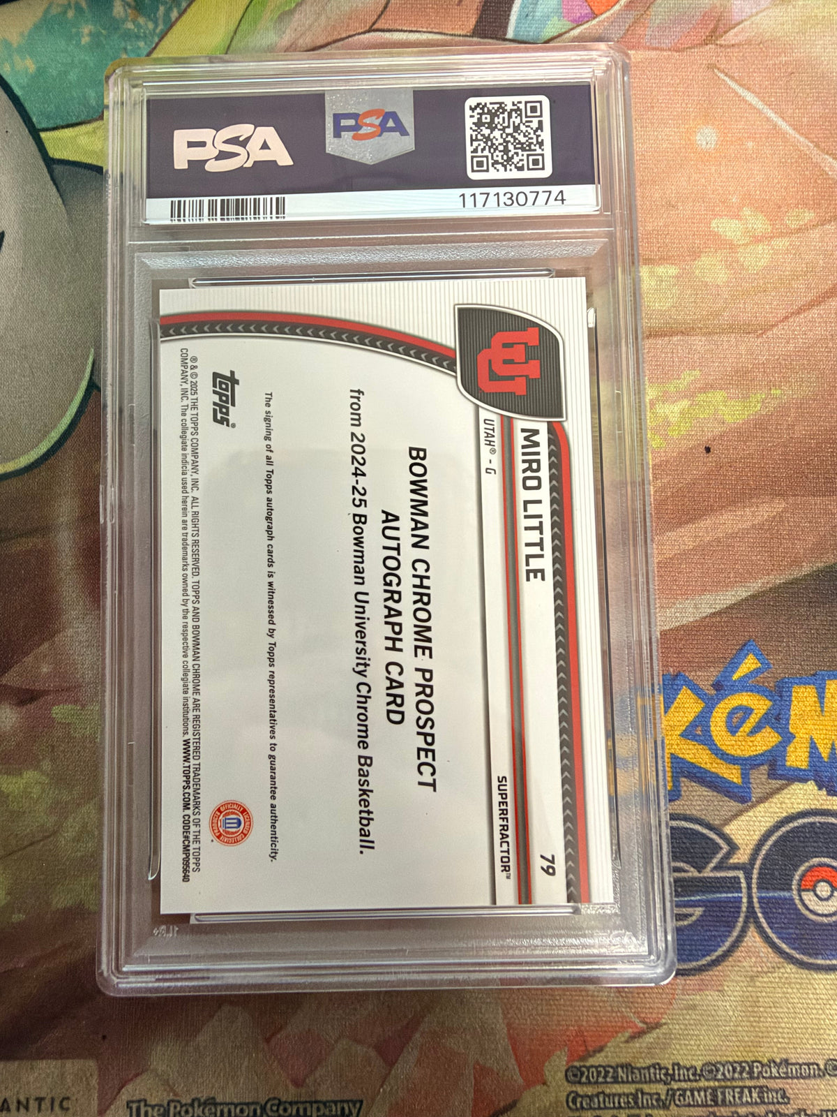 CONSIGN 2024 Bowman Chrome U Miro Little Autograph Superfractor 1/1 PSA #10