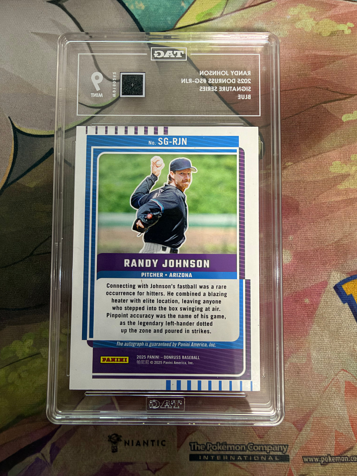 CONSIGN 2025 Donruss Randy Johnson Signature Series Blue TAG #9