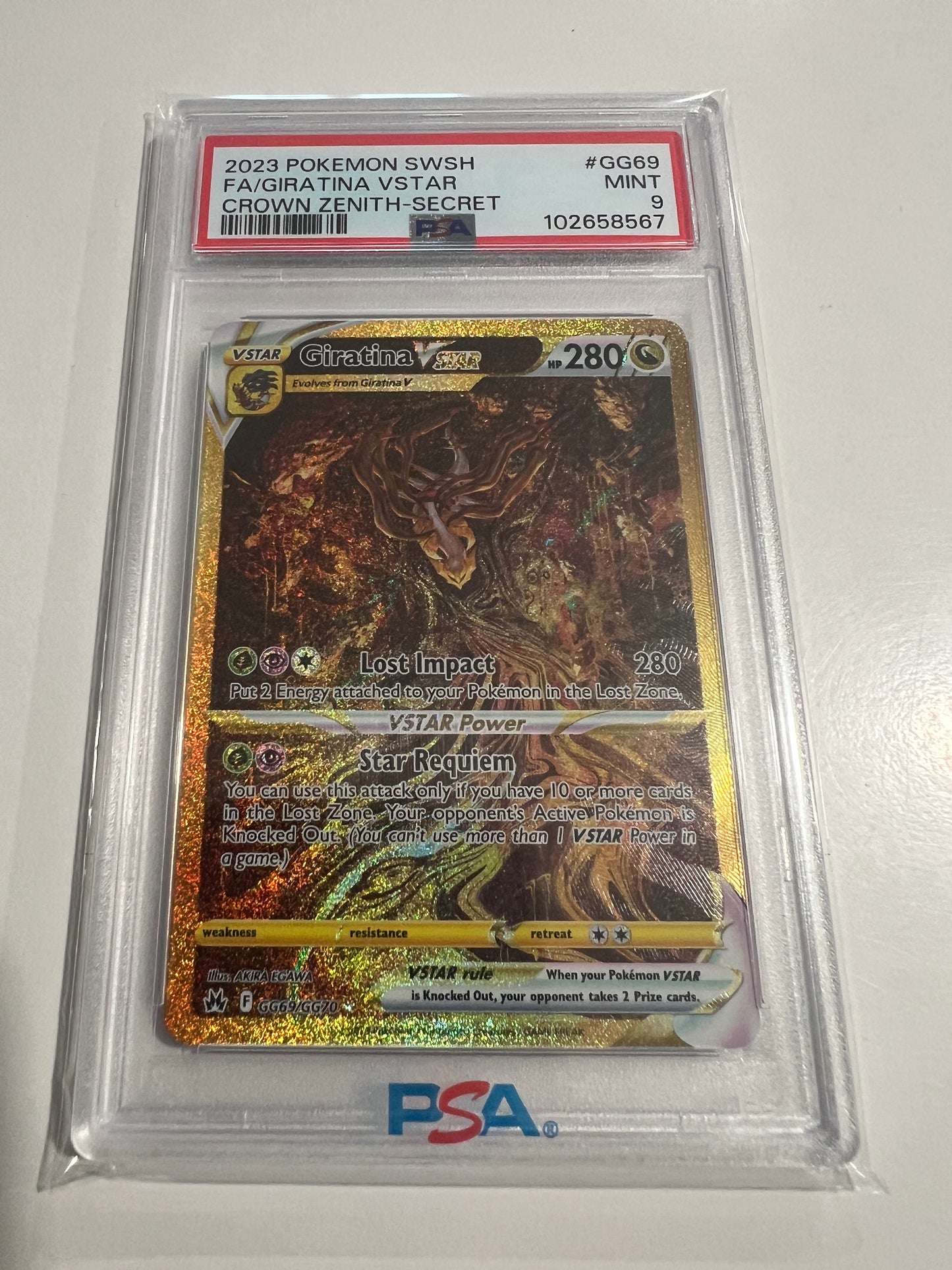 2023 Giratina Vstar PSA 9 – Crown Zenith
