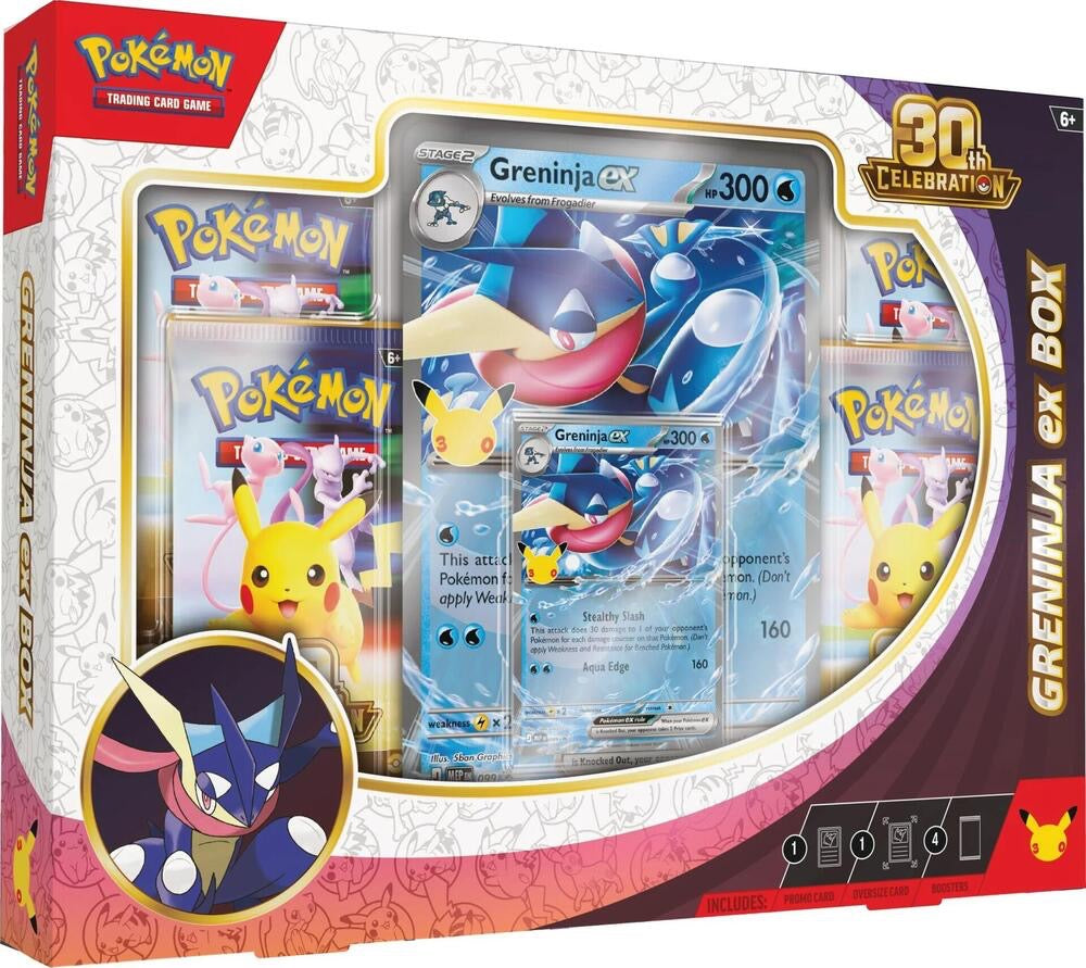 Pokémon TCG: 30th Celebration Pokémon ex Box - Greninja ex