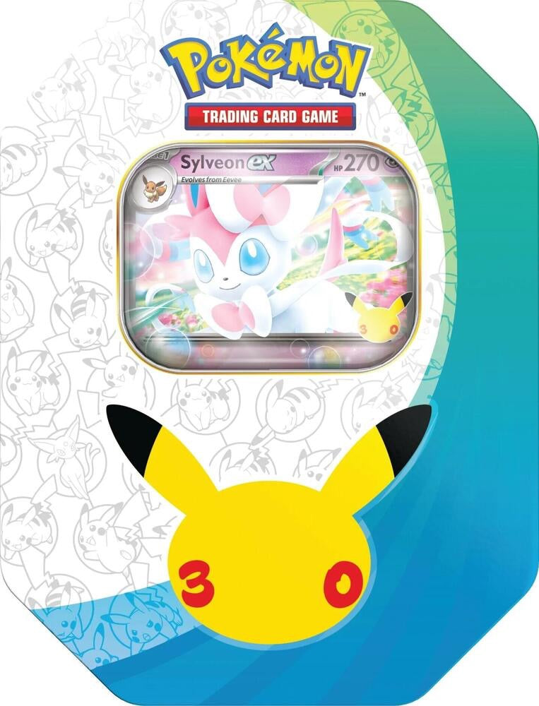 Pokémon TCG: 30th Celebration Pokémon ex Tin - Sylveon ex