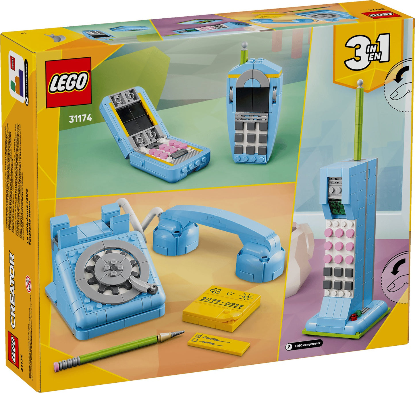 LEGO Creator 3 in 1 Retro Telephone 31174