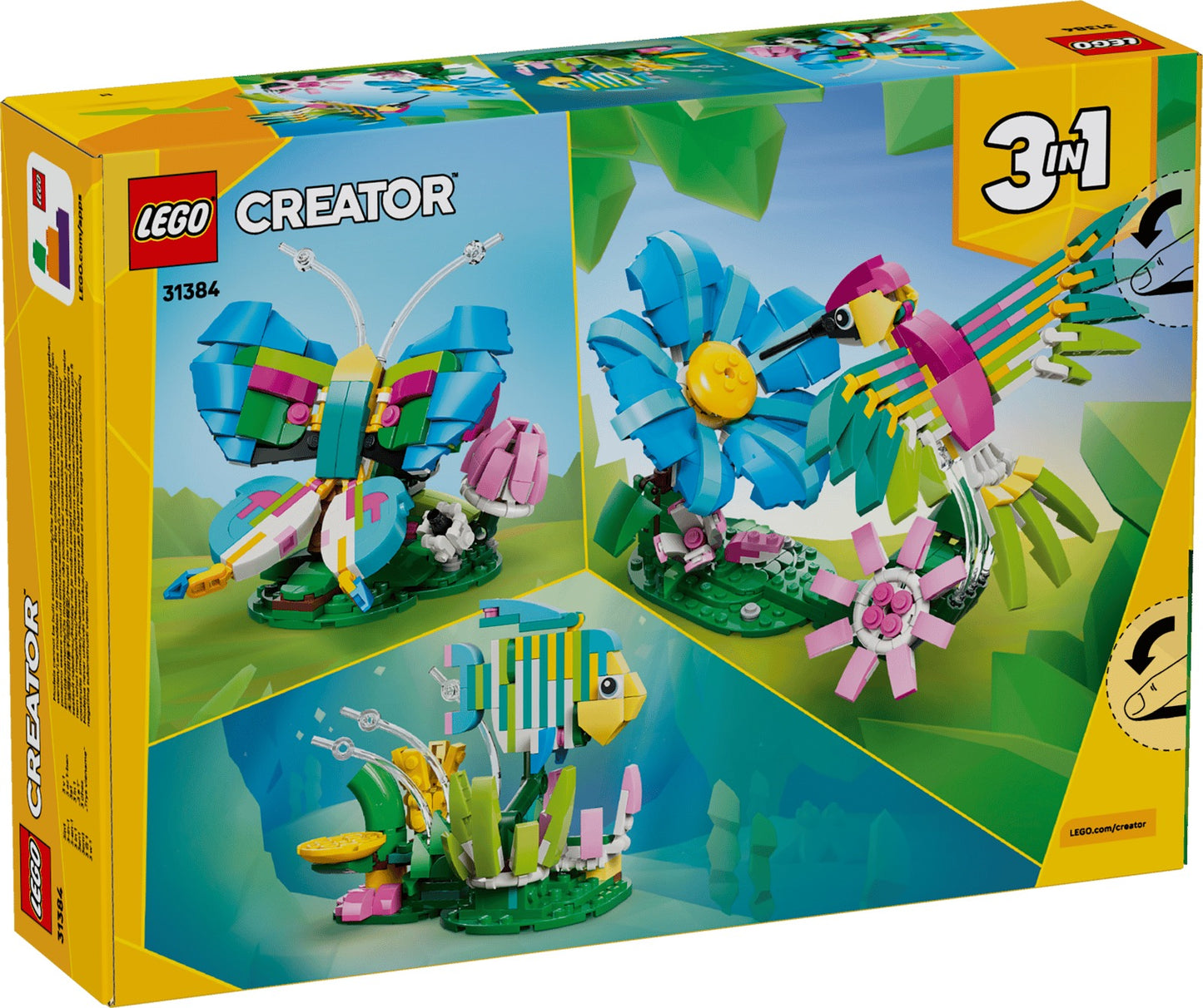 LEGO Creator 3 - in - 1 Wild Animals: Colorful Hummingbird 31384