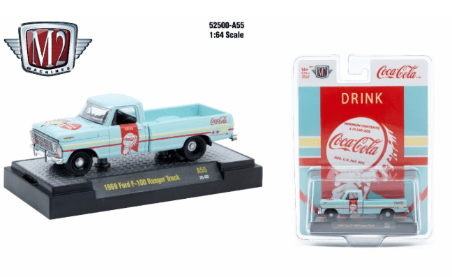 M2 Machines Coca-Cola 1969 Ford F-100 Ranger Truck