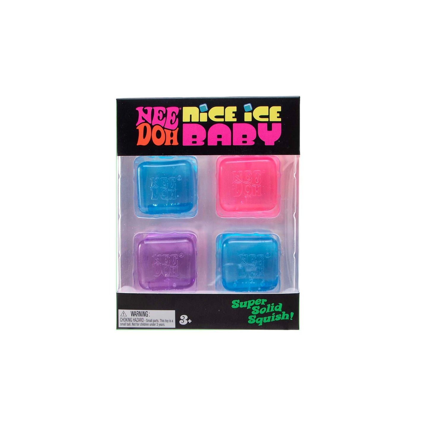 Schylling Teenie Nice Ice Baby NeeDoh Fidget Toy Multicolor 4ct