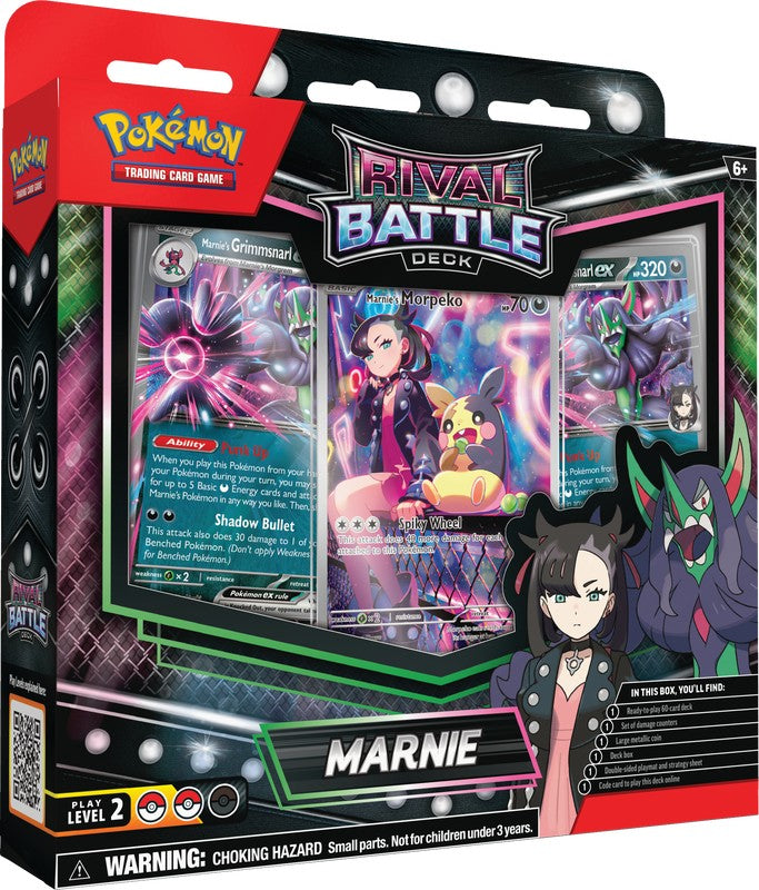 double sided pokemon card Pokémon TCG: Rival Battle Deck Marnie – Rocket City Toys