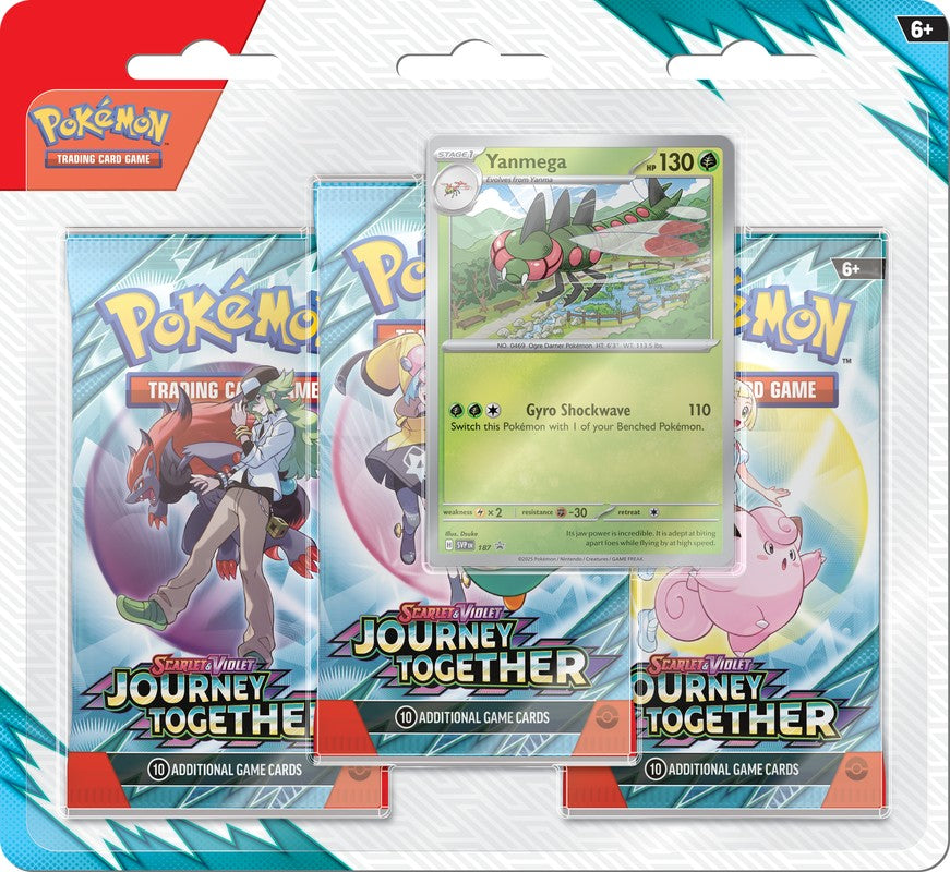 Pokemon TCG: Journey Together 3-Pack Blister Yanmega