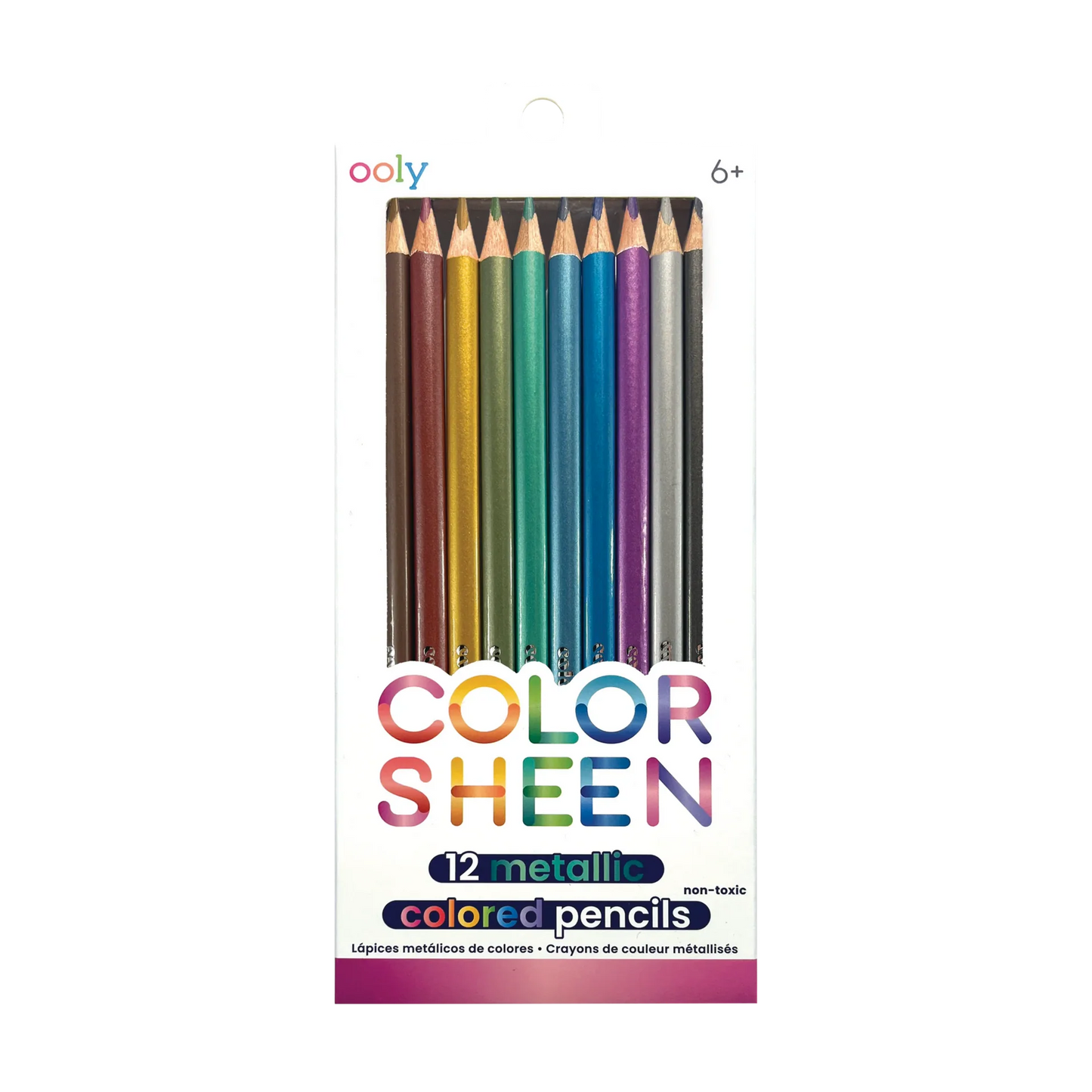 Color Sheen: Metallic Colored Pencils (Set of 12)